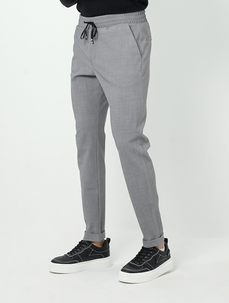 Pantalon chino slim ceinture élastiquée